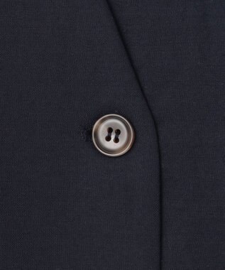 ANY SIS 【洗える】ノーカラーライト ジャケット ネイビー