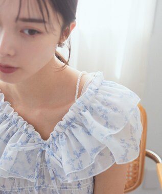 earth music&ecology パールストラップキャミソール Light Gray