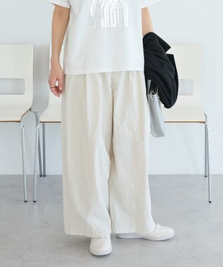 CRAFT STANDARD BOUTIQUE コットンナイロンカーブパンツ Ivory