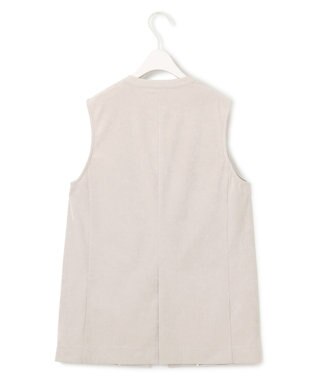 ICB 【洗える】ストレッチスエード ジレ トープ系