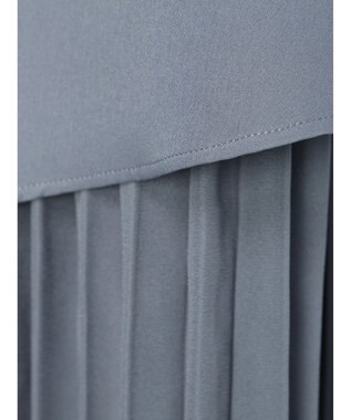 earth music&ecology プリーツドッキングスカート Blue