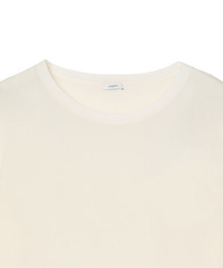 JOSEPH 【FOUNDATIONS】クレープ ド ソワ　シルクTシャツ NEW RUBIN Ivory