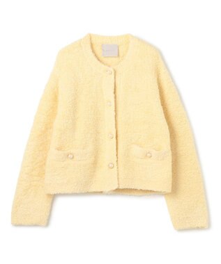 UNFILO 【STORY×UNFILO】シャギーニット カーディガン イエロー