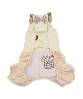 PET PARADISE スヌーピー なかよし オーバーオール 中型犬 ベージュ