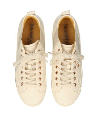 INTER-CHAUSSURES 【BUSSOLA】サイドゴアミドルカットスニーカー アイボリー