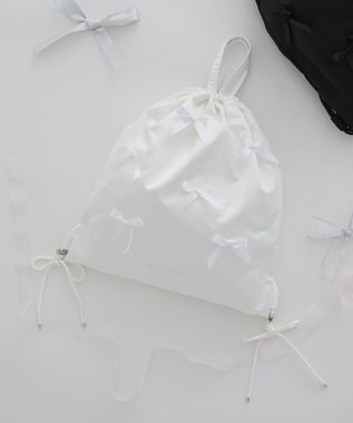 Maison de FLEUR リボンナップサック White