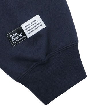 WEGO BENDAVISアーチロゴZIPパーカー ネイビー