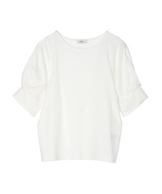 earth music&ecology タックスリーブプルオーバー Ivory