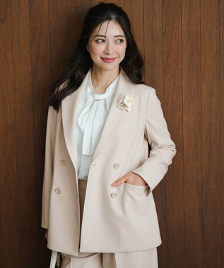 ANY SIS L セレモニーダブルクロス テーラードジャケット