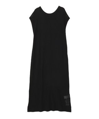 Green Parks 前後２ＷＡＹレイヤーニットワンピース Black