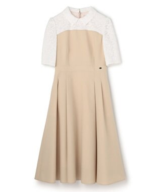 TOCCA LACE A LA CARTE HALF SLEEVE ドレス ブラウン系