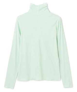 UNFILO 【暖かさ＆着心地の良さで大ヒット】コットンカシミヤ タートルネックカットソー [NEW]ミント