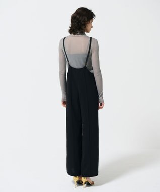 GRACE CONTINENTAL ワイドサロペット ブラック