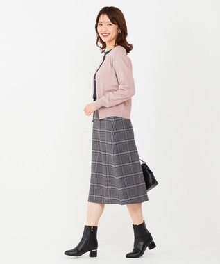 ANY SIS 【洗える】ベーシック カーディガン ローズグレー