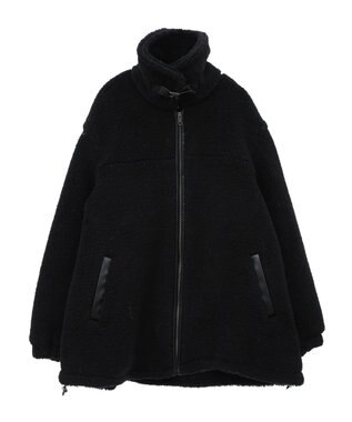 earth music&ecology ボアルーズブルゾン ブラック