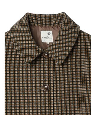 earth music&ecology ステンカラーコート（チェック） Check