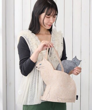 ROOTOTE 3622【ネコポーチ】EU.ウイズルー.オスワリネコ-B 03：ハイ