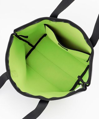 PW CIRCULUS 【EVEN・Double Eagleコラボ】サークルロゴ トートバック クラッチバッグ付き ライトグレー×ライム