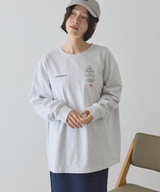 AMERICAN HOLIC BACK PHOTOプリントロンT Light Gray Mixture