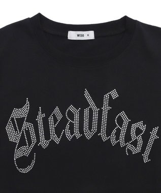 WEGO ラインストーンショートT ブラック