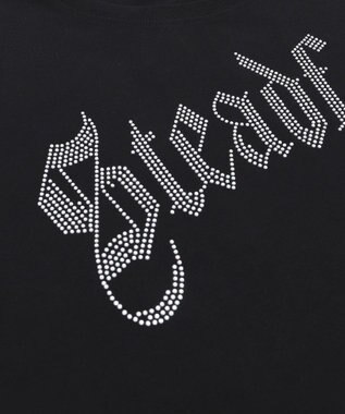 WEGO ラインストーンショートT ブラック