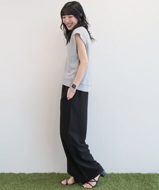 AMERICAN HOLIC 【RUSSELL】裏毛Vネックベスト Dark Gray Mixture