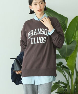 AMERICAN HOLIC アソートカレッジロゴ裏毛プルオーバー Brown