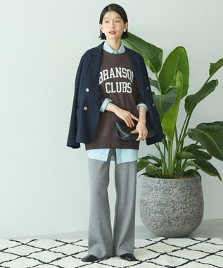 AMERICAN HOLIC アソートカレッジロゴ裏毛プルオーバー Brown