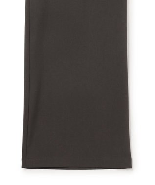 UNFILO L 【ウエストゴム】ライトジョーゼット イージーワイドパンツ チャコール