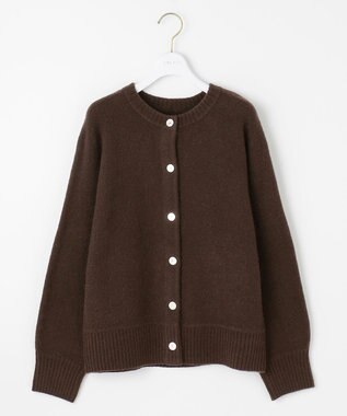ANY SIS L 【前後着用可能】Airニット カーディガン ブラウン