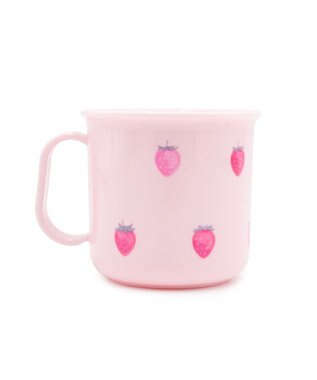 Mother garden マザーガーデン 野いちご プラ耐熱コップ 《レトロストロベリー柄》 レトロストロベリー柄