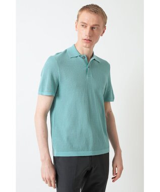 DAKS ポインテールニットポロシャツ