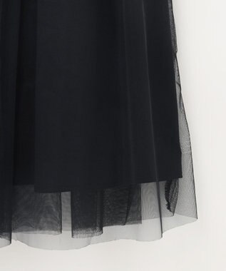 組曲 L 【WEB限定・2SET】シャイニーラメニット×チュールスカート ローズ系