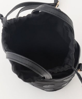 ANY SIS 【2WAY】ドットシアー ショルダーバッグ ブラック