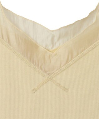 Green Parks ・ＳＵＧＡＲ　ＳＰＯＯＮ　シアー切替タンクトップ Yellow