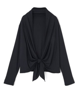 San-ai Resort（三愛水着楽園） 【UPF50＋】ショート丈羽織り　M・L【San-ai Resort（サンアイリゾート）】 ブラック