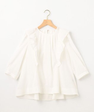 組曲 【WEB限定】ナチュラルローン ペプラムブラウス アイボリー系