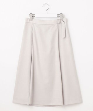 J.PRESS LADIES 【セットアップ対応・洗える・UVケア・速乾】 OXIJEWELストレッチ スカート シルバー系