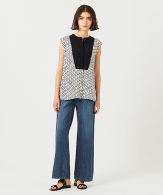 BEIGE， 【新色追加】MARCK / ワイドバギーパンツ Indigo Blue