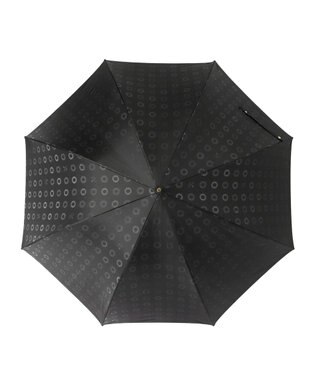 MOONBAT LANVIN en Bleu 長傘 ジャカード×パイピング ブラック