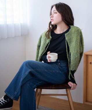 WEGO ソフトタッチクルーネックロンT ブラック