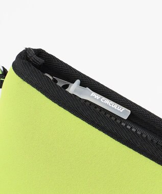 PW CIRCULUS 【EVEN・Double Eagleコラボ】サークルロゴ トートバック クラッチバッグ付き ライトグレー×ライム