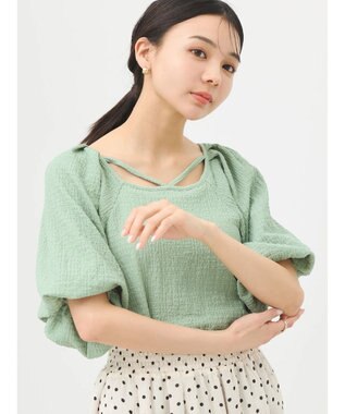 earth music&ecology バルーンスリーブプルオーバー
