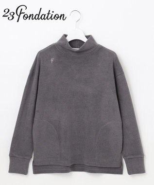 23区GOLF 【23Fondation/WOMEN】【吸湿発熱】モックネック プルオーバー グレー系