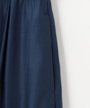 自由区 【カタログ掲載・接触冷感・洗える】エンブロイダリーローンシャツ ワンピース コバルトブルー