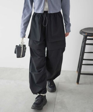 WEGO 2WAYパラシュートパンツ ブラック