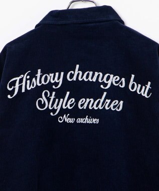 WEGO ヴィンテージコーデュロイスタジャン ネイビー