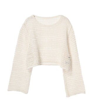 Green Parks ・ＳＵＧＡＲ　ＳＰＯＯＮ　クロシェロングスリーブ Ivory