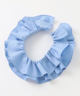 #Newans 【マシンウォッシャブル】ピエロラッフルカラーシャツ ブルー