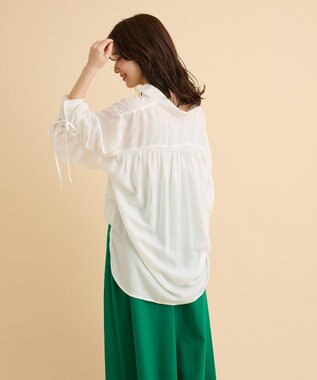 Green Parks 【しゃれシャツ】イージーケアシャーリングシャツ Off White
